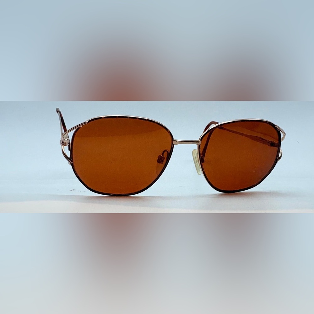 Vintage Tortoise Gold Oval Sunglasses Frames Only